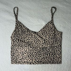 ‼️SOLD‼️ Leopard Crop Tank